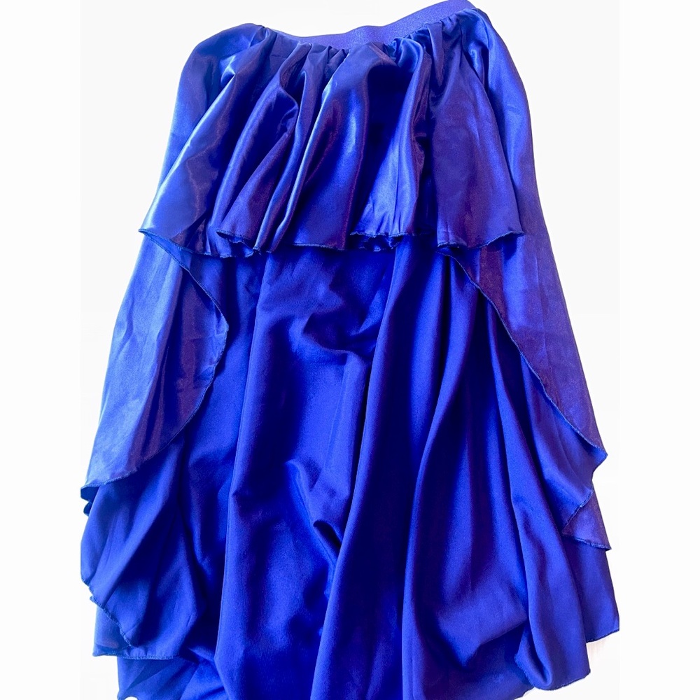 Purple high-low dance skirt